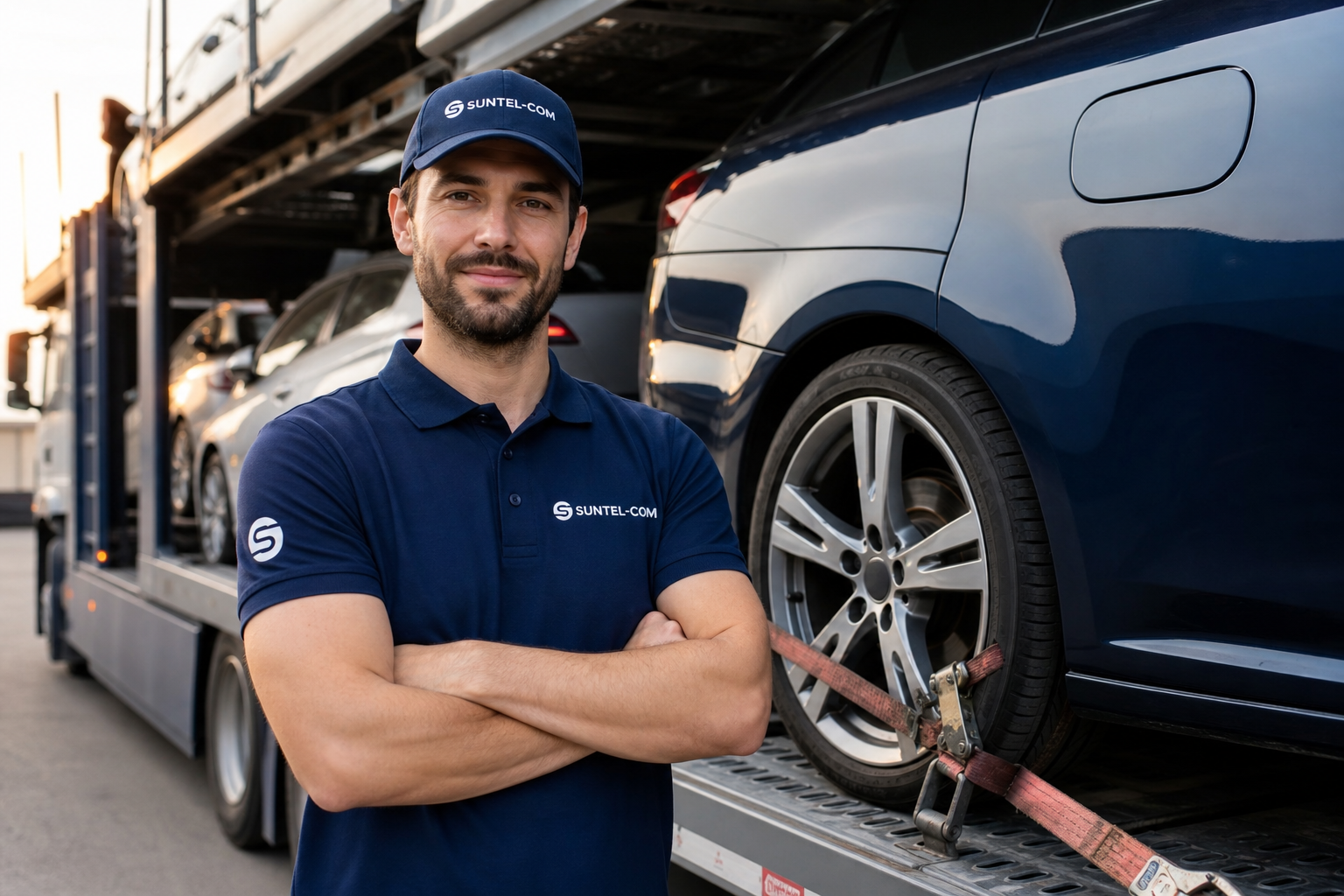 Chargement sur porte-voiture